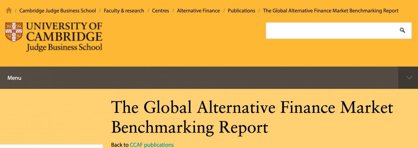 University of Cambridge just published their Global Alternative Finance Market Benchmarking Report. The Czech Fundraising Center was the national partner…