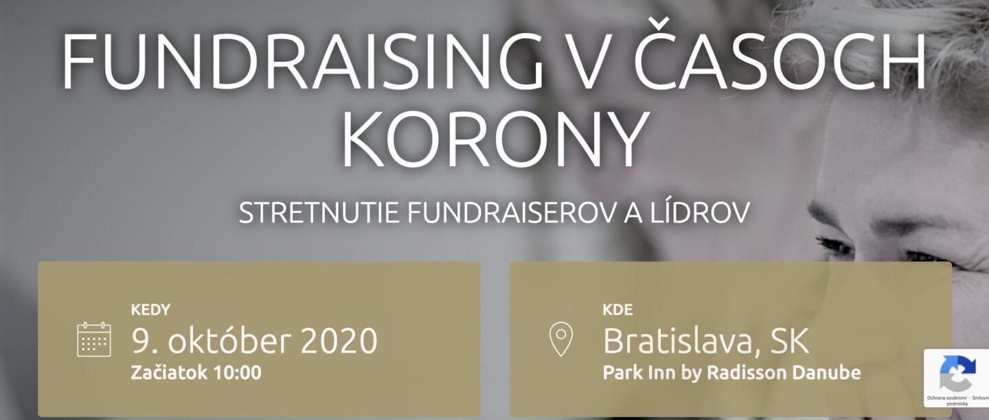 TERMÍN PODZIMNÍ SLOVENSKO-ČESKÉ KONFERENCE JE TU. FUNDRAISEŘI OBOU ZEMÍ HLASTE SE!